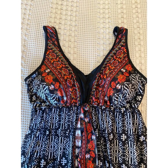 Danify Womens Swimsuit One piece  Size “56” ? Size  20 Modest Wide Straps Chic - Picture 6 of 12
